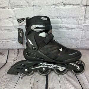 Rollerblade Zetrablade Fitness Inline Skates Womens Size 8 Black/Silver NWT